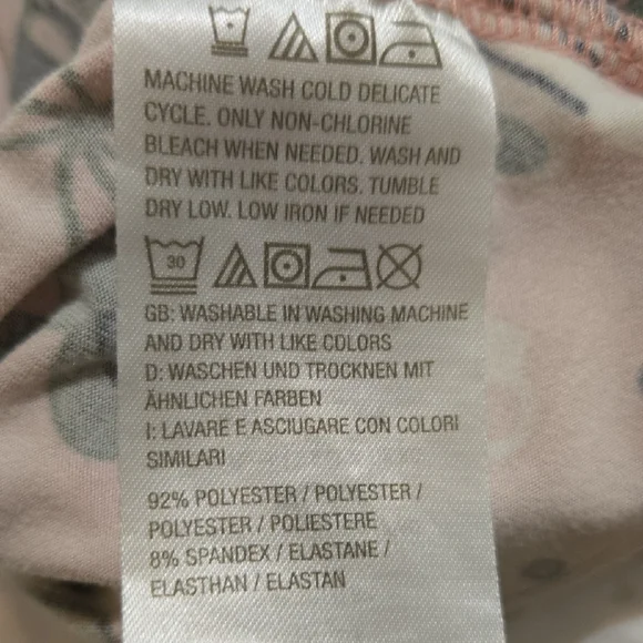 AnyBody Pink Holiday Print Pajama Set - Picture 7 of 7